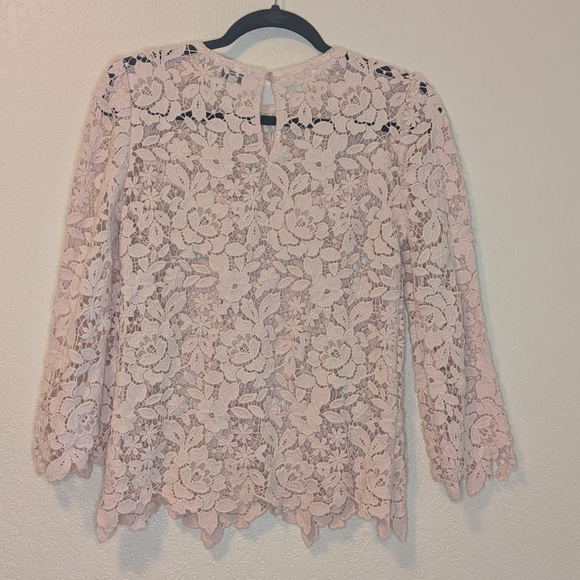 Joie Charnette Floral Lace Top in Rosewater - Picture 4 of 8